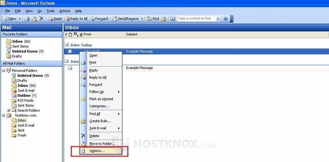 Viewing Email Headers in Outlook 2003 from the Message List