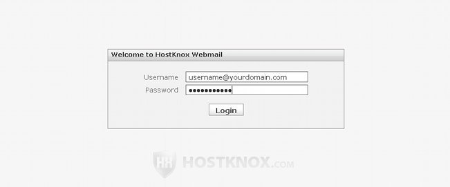 Roundcoube Webmail Login Page