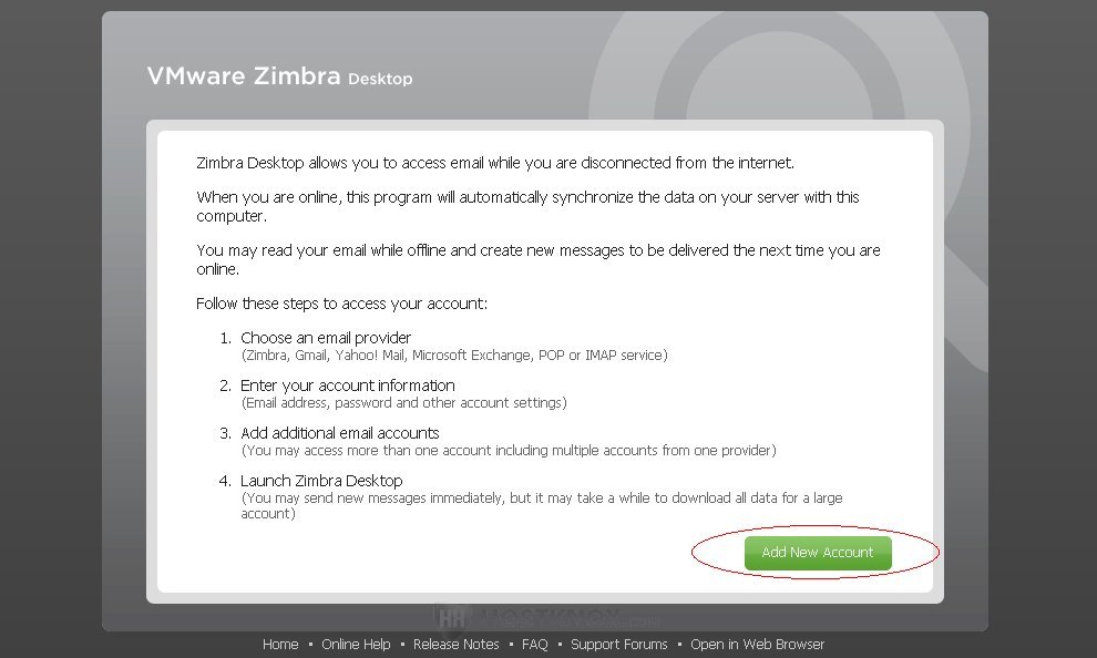 HostKnox :: Zimbra Desktop Tutorial