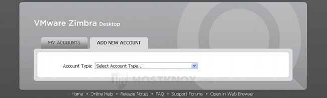Selecting an Account Type