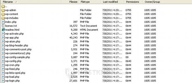 FTP Client File Permission Column