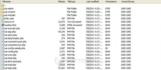 FTP Client File Permission Column