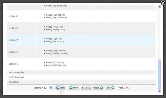 Selecting Module Position