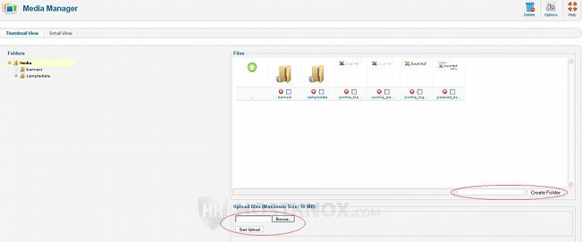 Joomla Media Manager