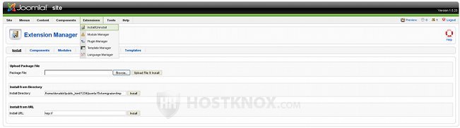 Joomla Extension Manager