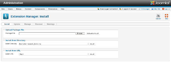 Joomla Upgrade - Extension Manager