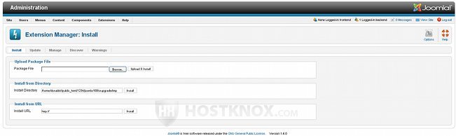 Joomla Extension Manager