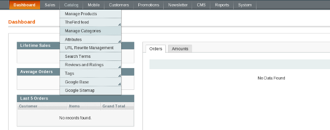 Manage Categories