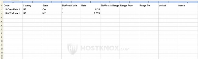Changing Tax Rates with a CSV File