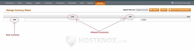 Managing Currency Rates