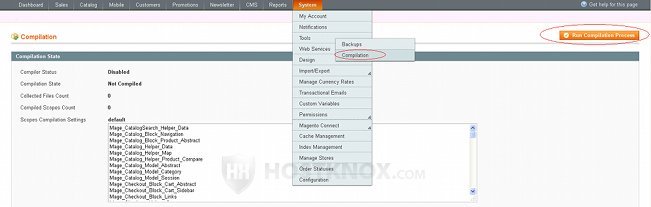 Enabling Magento Compiler
