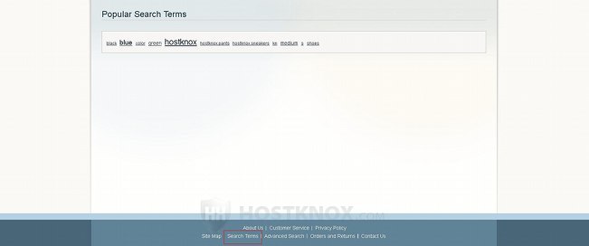 Popular Search Terms on the Frontend