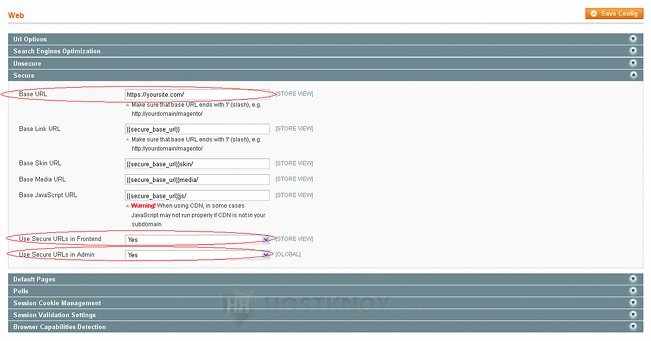 Enabling SSL in Admin Panel