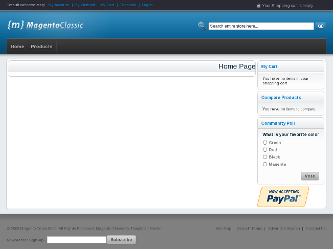 Magento Classic Theme