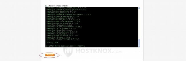 Connect Manager-Clicking on the Refresh Button after the Upgrade is Complete