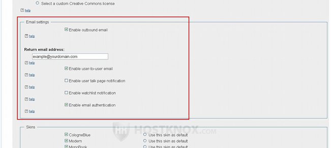 Email Options