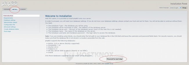 phpBB Installation Introduction