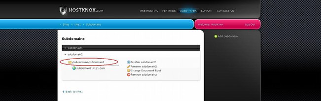 Link to Subdomain Document Root