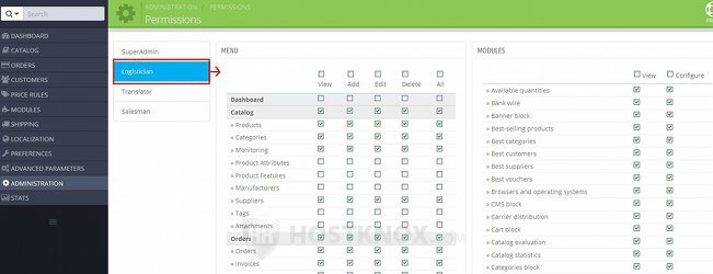 Displaying the Permissions of a Profile