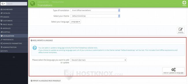 Installing and Updating Languages Automatically