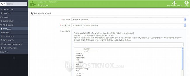 Options for Transplanting a Module