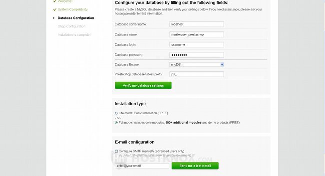 Database Configuration