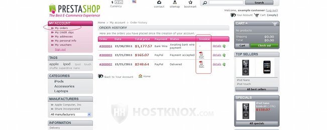 Frontend-Downloading Invoices