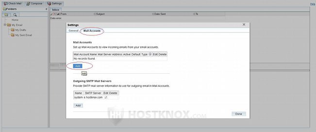 SugarCRM Email Client-Adding an Incoming Email Account