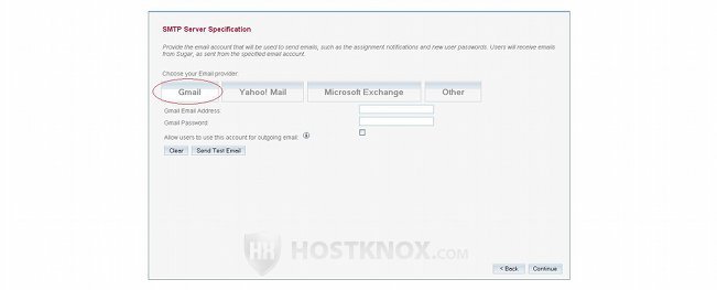 SMTP Server Specifications for Web-based Email