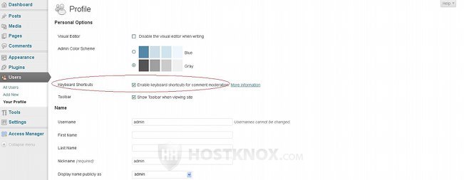 Activating Keyboard Shortcuts