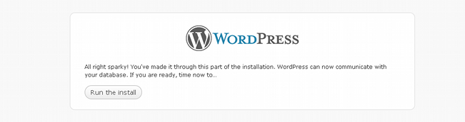 Install WordPress