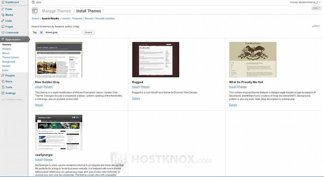 Theme Search Results